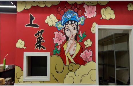 大竹墙体彩绘的发展和应用