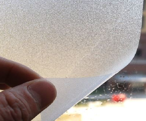 大竹玻璃门外面粘广告用什么材料好？