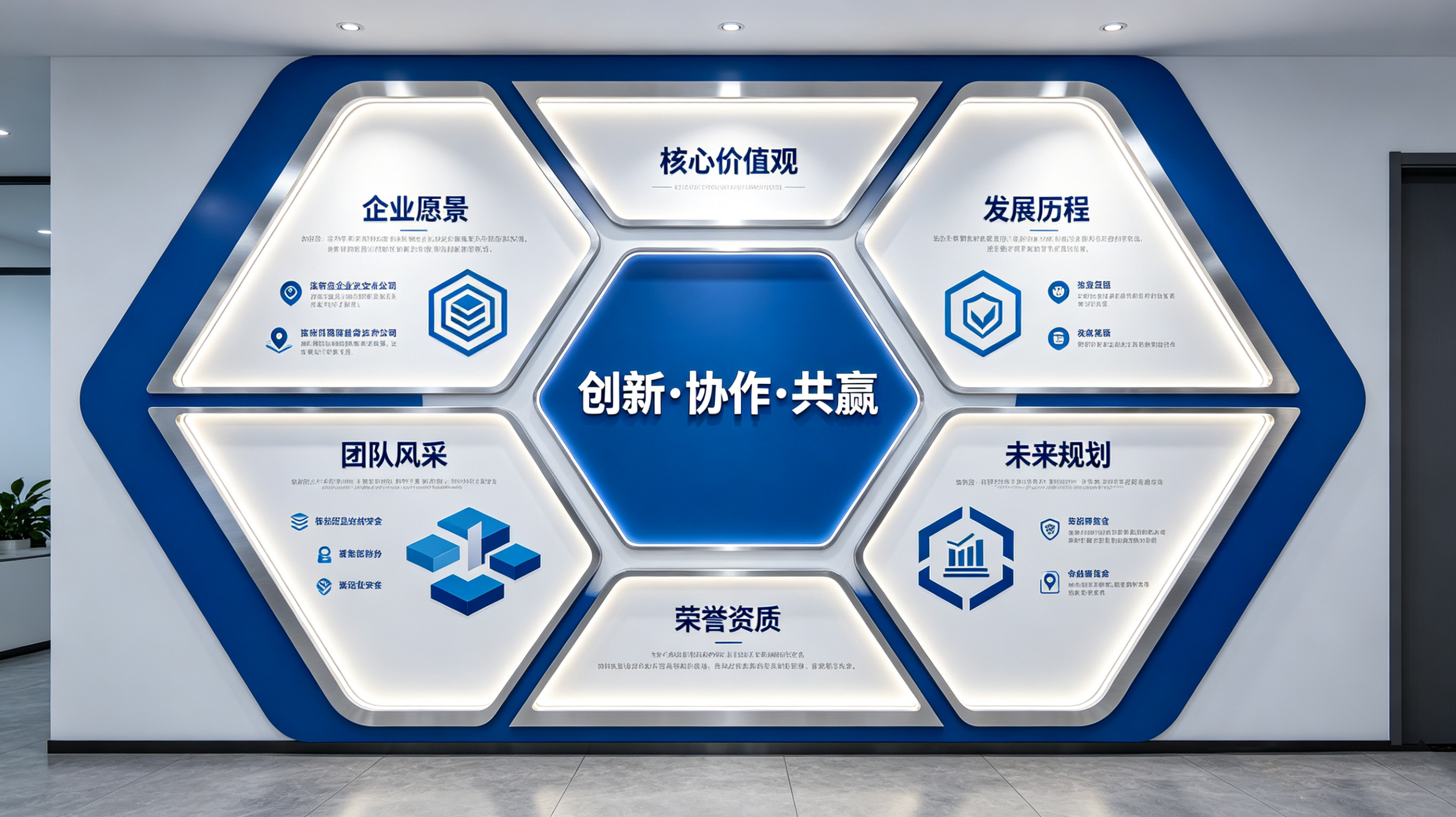 大竹企业文化墙六边形避坑指南（新手常犯5个错误）